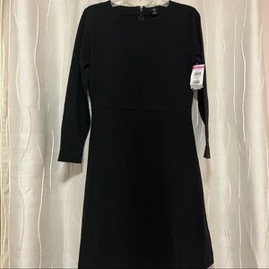 J Crew Black Long Sleeve Dress